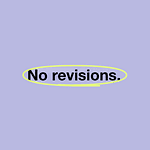 No Revisions logo