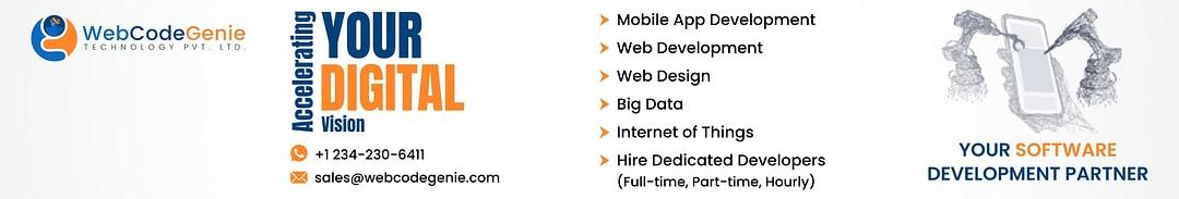 WebCodeGenie - Web & Mobile App Development Company cover