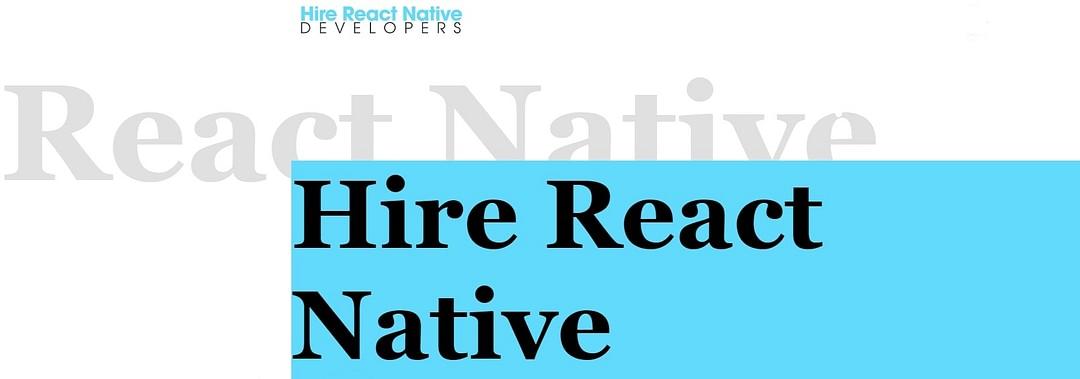 Hire React Native Developers cover